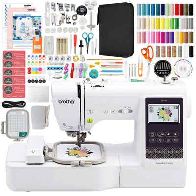 Brother SE700 Embroidery &amp; Sewing Machine w/ Thread &amp; 200+ Accessories Brother Sewing Bundle Brother 