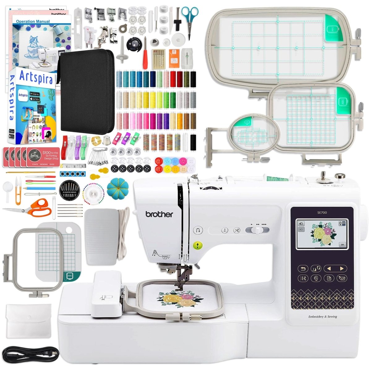 18+ Sewing And Embroidery Machine For Beginners Brother SE700 Combo Embroidery Machine for Beginners | Swing Design