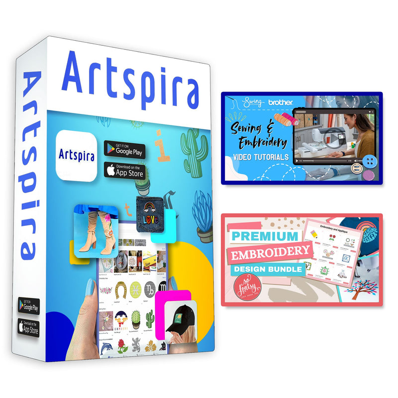 Brother Skitch PP1 4" x 4" Embroidery Machine with 80 Spools Thread Bundles Brother Skitch PP1 Embroidery Machines Brother 