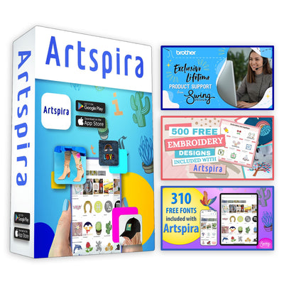 Brother Skitch PP1 4" x 4" Embroidery Machine with Artspira Studio Brother Skitch PP1 Embroidery Machines Brother 