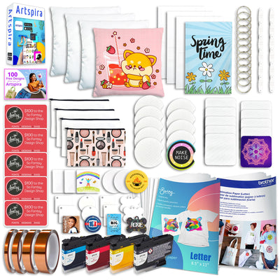 Brother SP-1 Sublimation Printer, Inks, Paper, Blanks, Tape Starter Bundle Sublimation Bundle Brother 