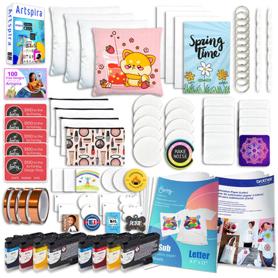 Brother SP-1 Sublimation Printer Starter Bundle with Double Inks Sublimation Bundle Brother 
