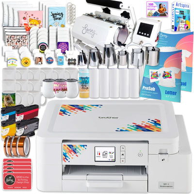 Brother SP-1 Sublimation Printer with 7-in-1 White Tumbler Heat Press Bundle Sublimation Bundle Brother 