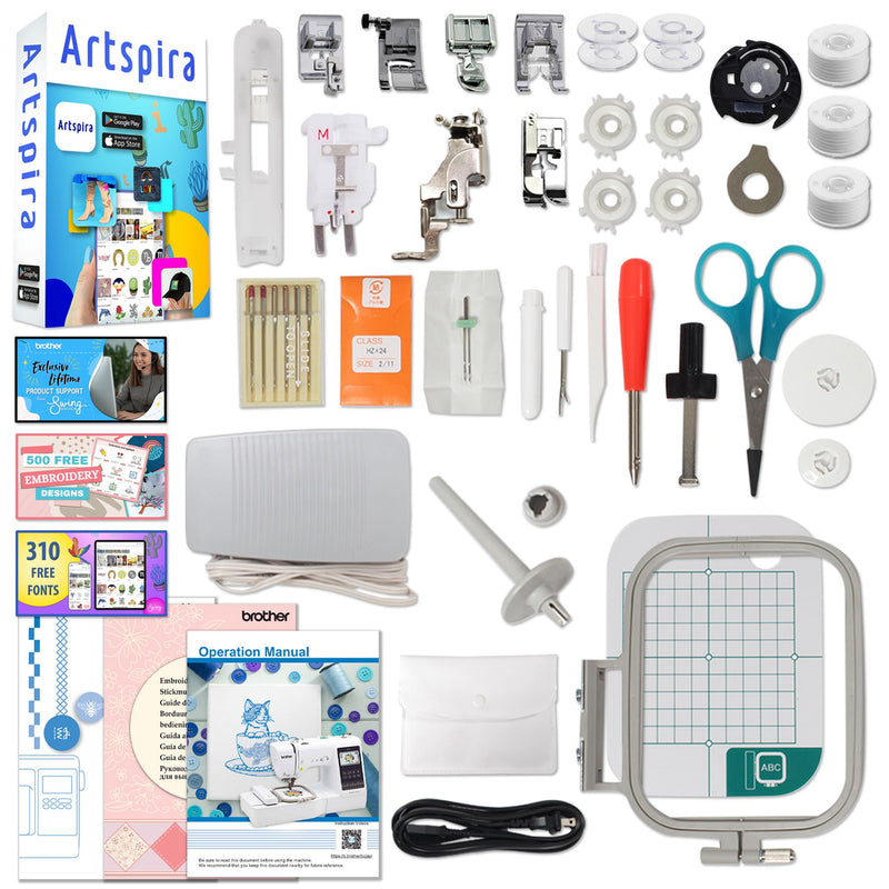 Brother SP-1 Sublimation Printer with SE700 Combo Embroidery Machine Sublimation Bundle Brother 