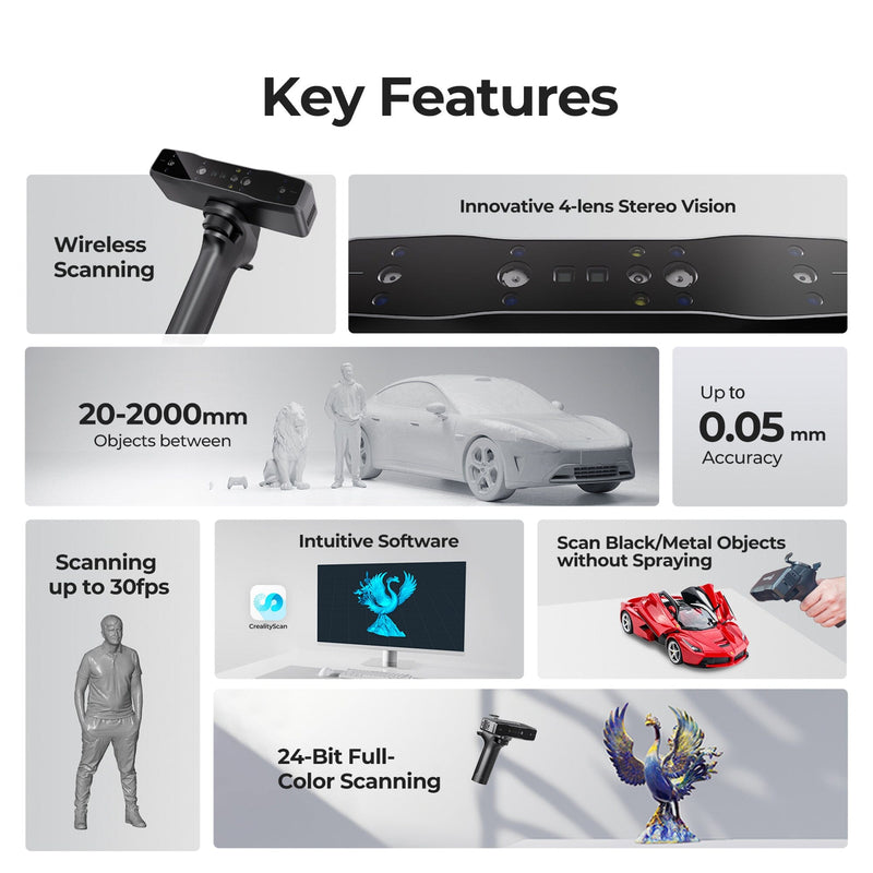 Creality Otter Lite Wireless Handheld 3D Scanner Creality 3D Scanners Creality 