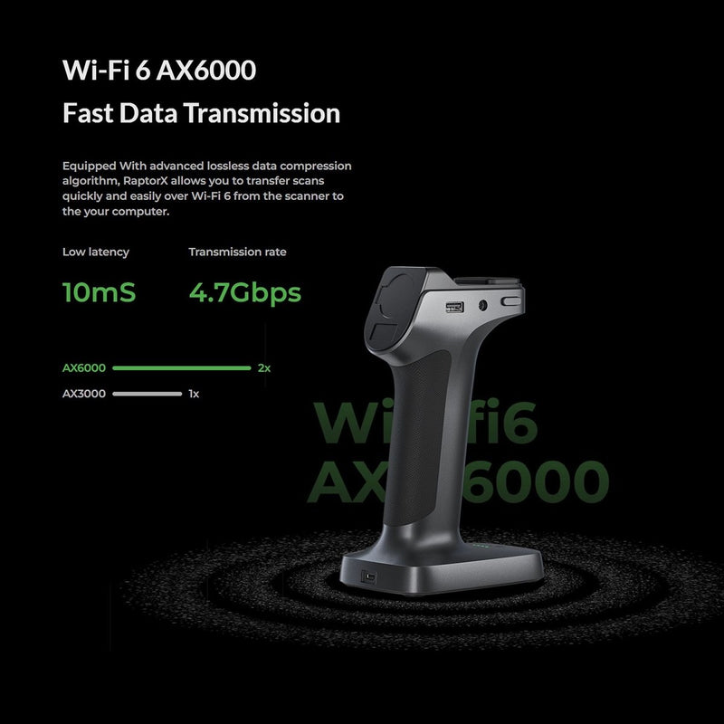 Creality RaptorX Wireless Hybrid Blue Laser & NIR 3D Scanner Swing Design 18