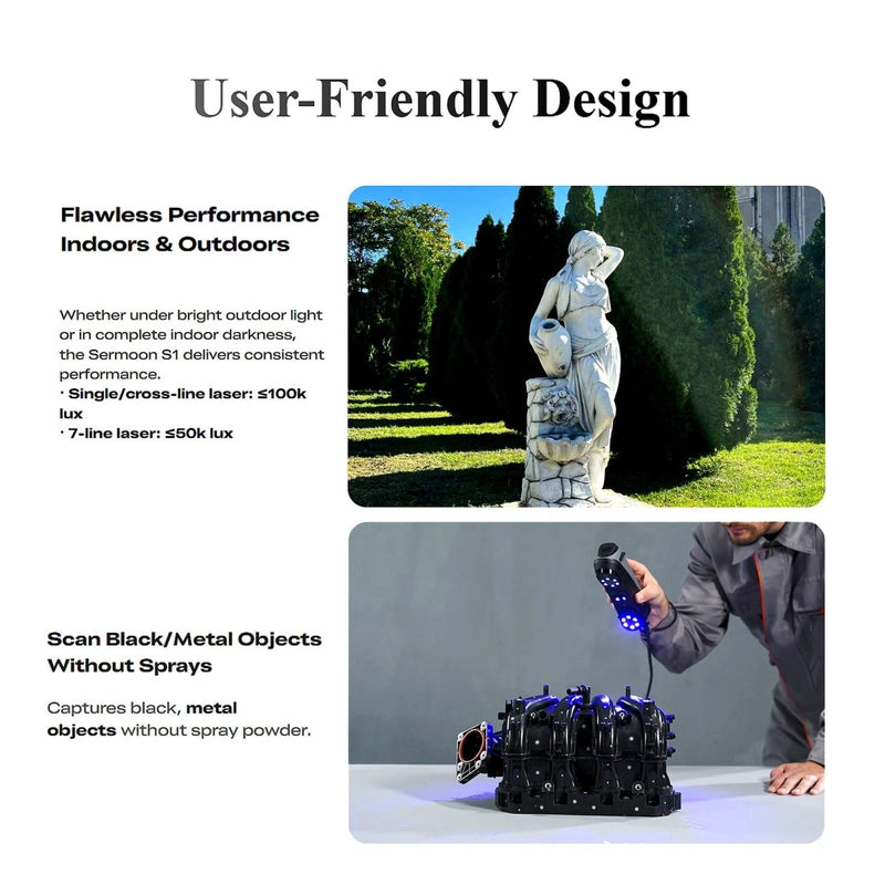 Creality Sermoon S1 Professional Grade Handheld 3D Scanner - Swing Design17