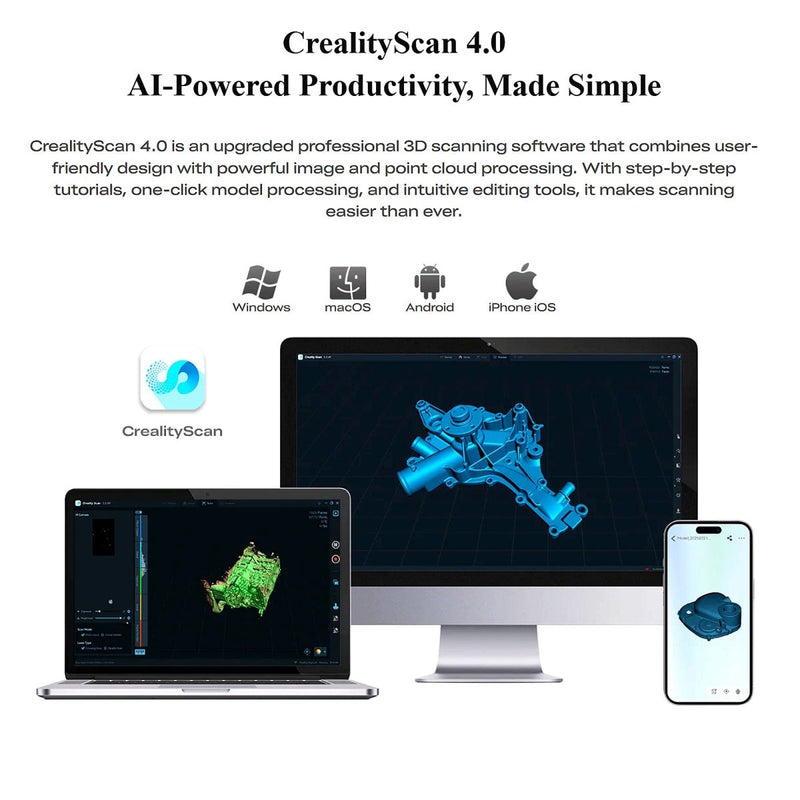 Creality Sermoon S1 Professional Grade Handheld 3D Scanner - Swing Design19