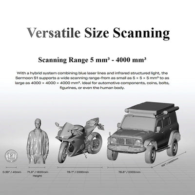 Creality Sermoon S1 Professional Grade Handheld 3D Scanner - Swing Design16