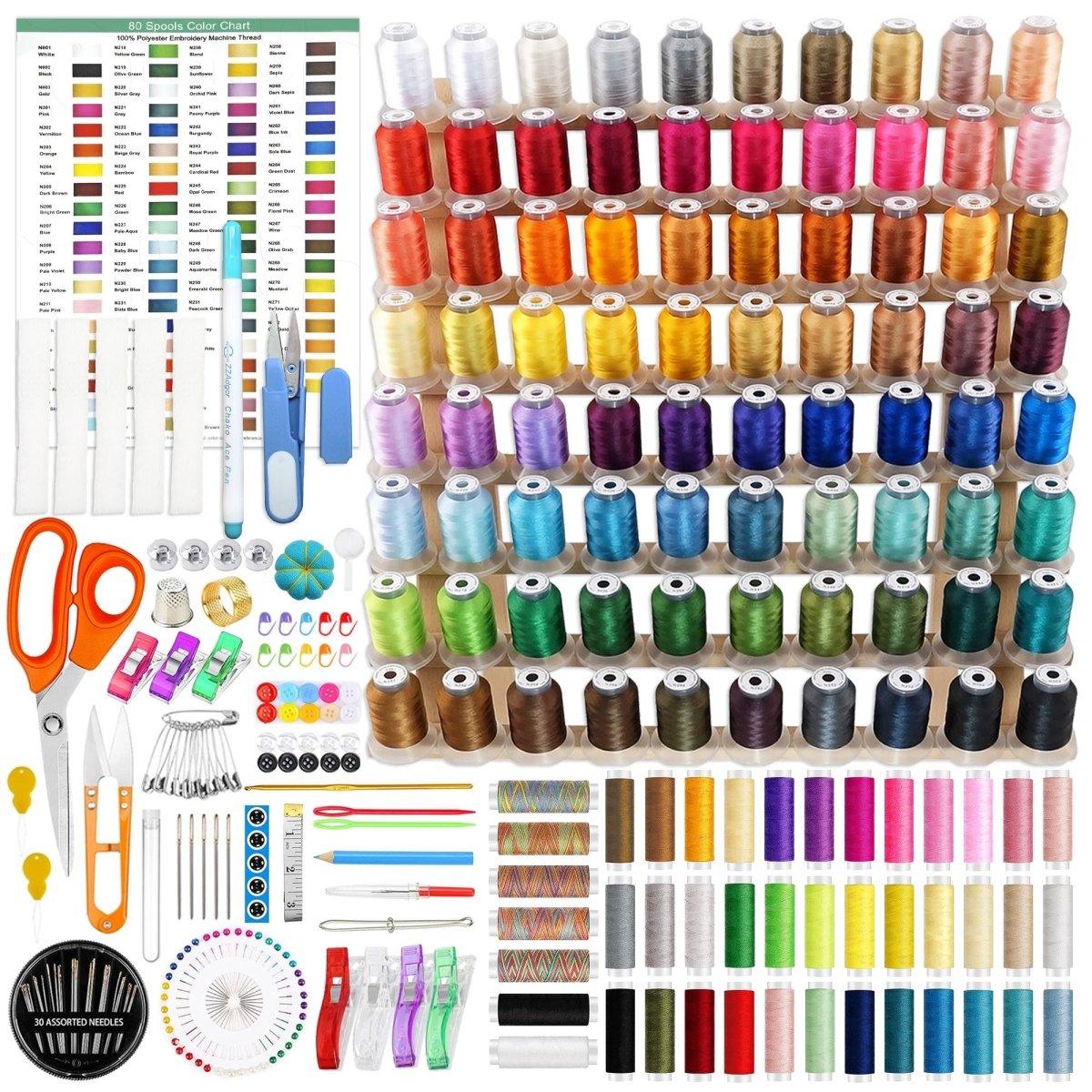 Richword embroidery thread accessory kit