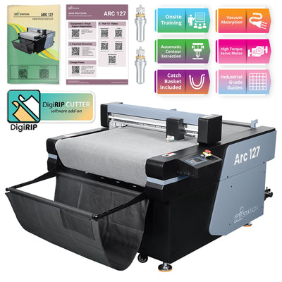DTF Station Arc 127 27.5in Contour Cutter with DigiRIP Cutter Add-On DTF Bundles Prestige Cutter with DigiRIP Cutter Add-On + Onsite Training 