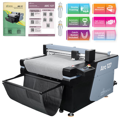 DTF Station Arc 127 27.5in Cutter with Onsite Training DTF Bundles Prestige 