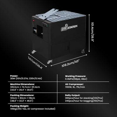 DTF Station FoldFlex 100 Garment Folder DTF Bundles Prestige 