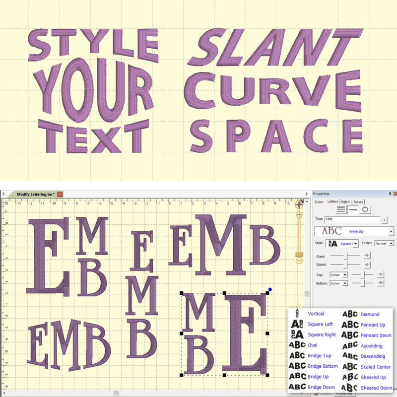 Embrilliance Essentials Embroidery Digitizing Software Swing Design 7