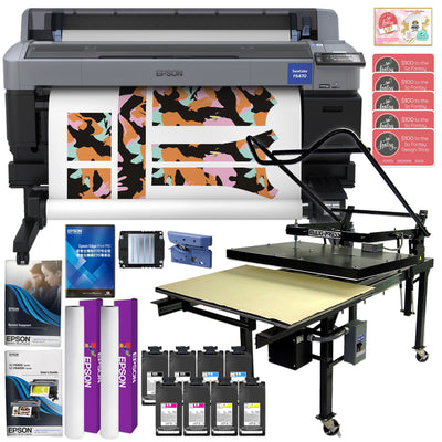 Epson F6470 44" Dye Sublimation Printer &amp; Geo Knight Maxi Heat Press Bundle Sublimation Bundle Epson 