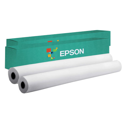 Epson Singleweight Matte Paper Roll 24&quot; x 131 FT - 2 Pack Sublimation Bundle Epson 