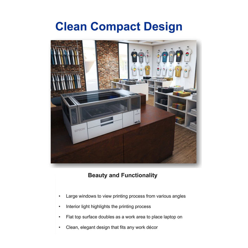 Epson Surecolor F1070 Hybrid DTG & DTF Printer Bundle with Platen Set DTG Bundles Epson 