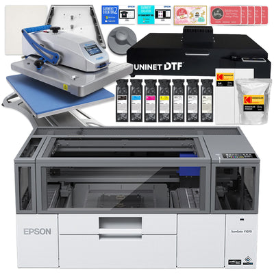 Epson Surecolor F1070 Hybrid DTG &amp; DTF Printer with Hotronix Heat Press Bundle DTG Bundles Epson 