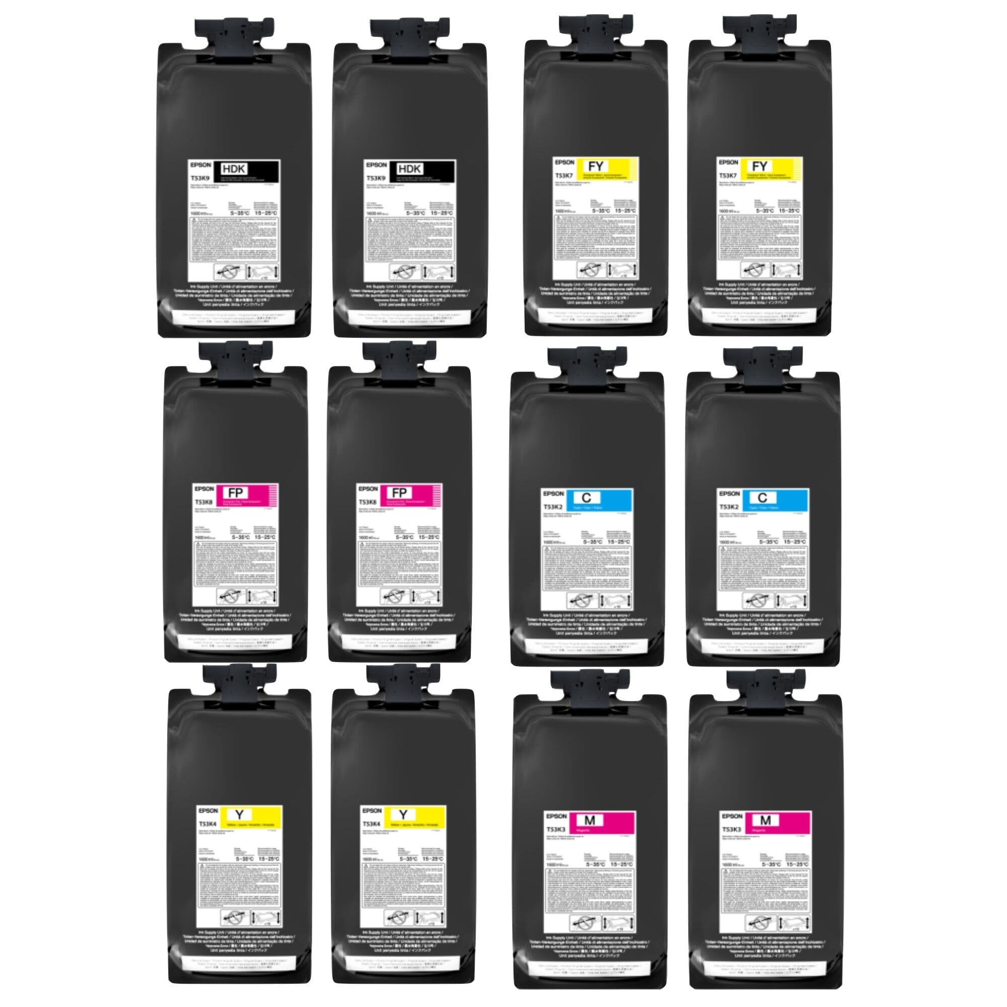 Epson SureColor F6470H Dye Sublimation Printer Bright Color Ink Set Bundle - 44" Sublimation Bundle Epson 