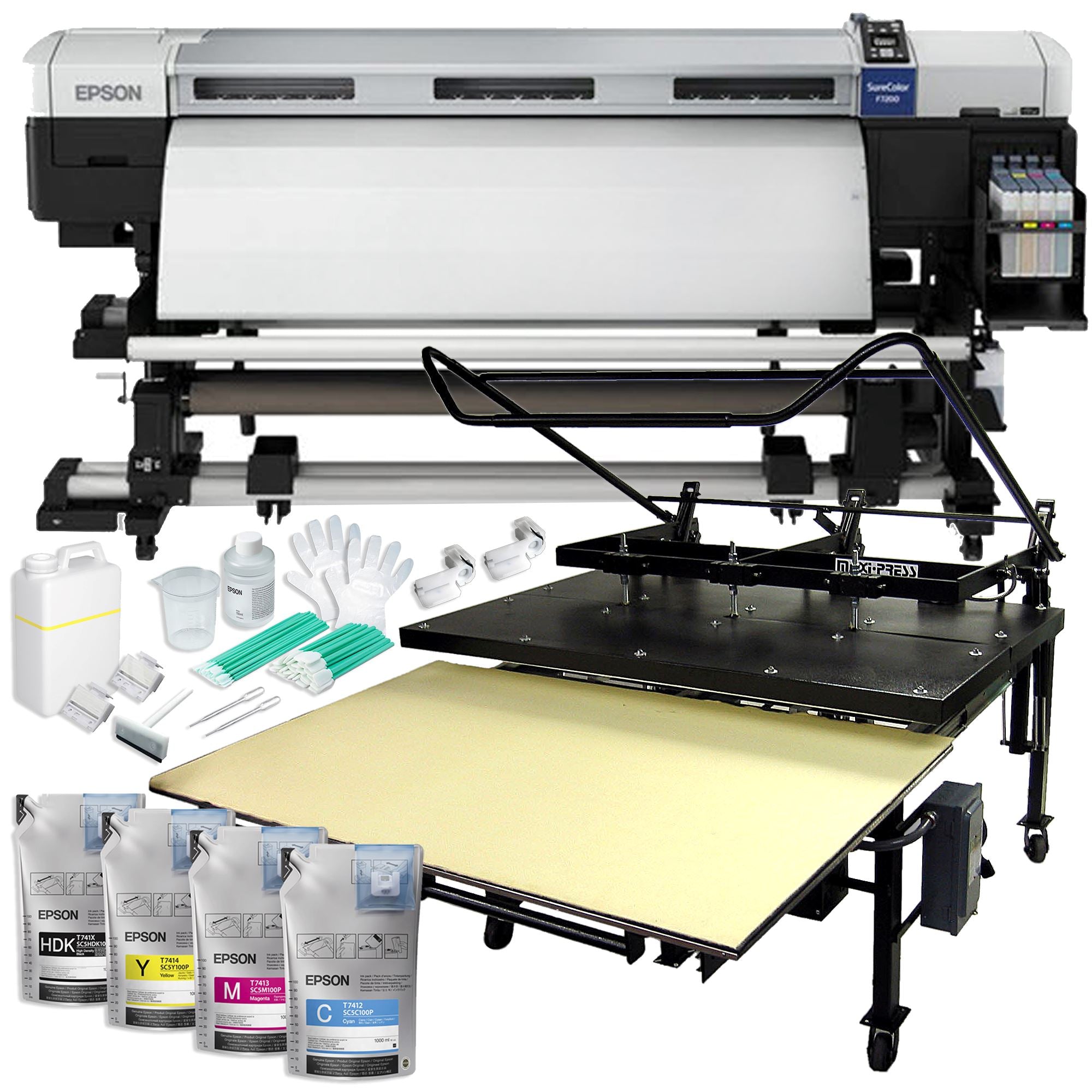 Epson SureColor F7200 64″ Dye Sublimation Printer & Geo Knight Maxi Bundle Sublimation Bundle Epson 