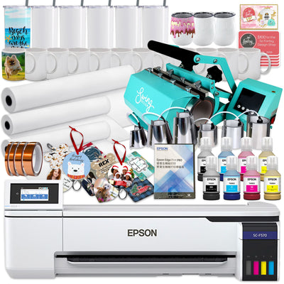 Epson SureColor PRO F570 24&quot; Sublimation Printer w/ 7-in-1 Tumbler Press Sublimation Bundle Epson Epson F570 Bundle 