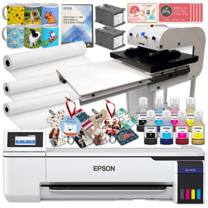 Epson SureColor PRO F570 24" Sublimation Printer w/ Geo Knight DK32AP Heat Press Sublimation Bundle Epson 