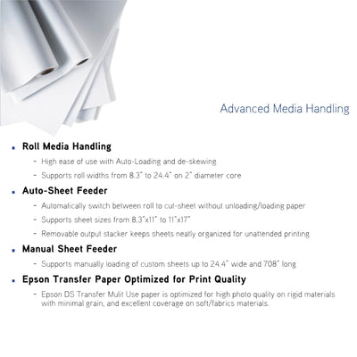 Epson SureColor PRO F570 Desktop 24" Dye Sublimation Printer & Blanks Bundle Sublimation Bundle Epson 