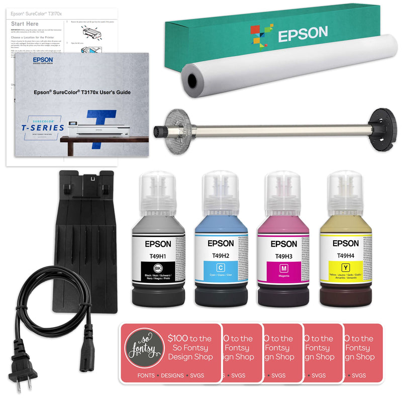 Epson SureColor T3170X SuperTank Wireless Printer - 24" Inkjet Printer Epson 