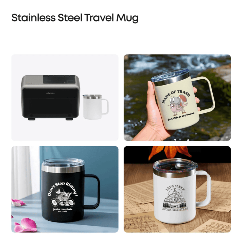 eufyMake E1 Stainless Steel Travel Mug - 2 Pack Swing Design 3