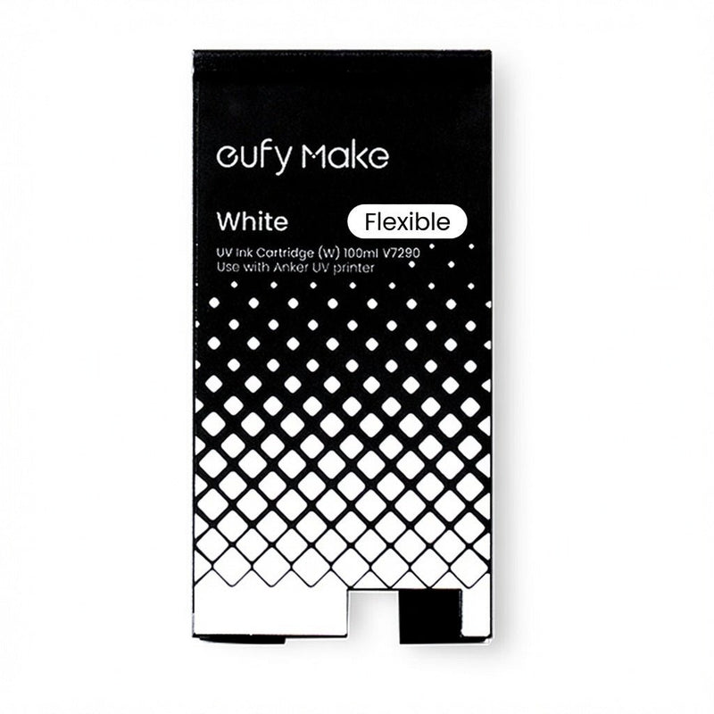 eufyMake E1 UV Replacement Ink Cartridge FLEXIBLE White 100ml Swing Design 1