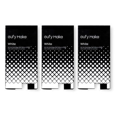 eufyMake E1 UV Replacement Ink Set - 3 White, 3 Gloss & Cleaning Cartridge DTF Eufymake 