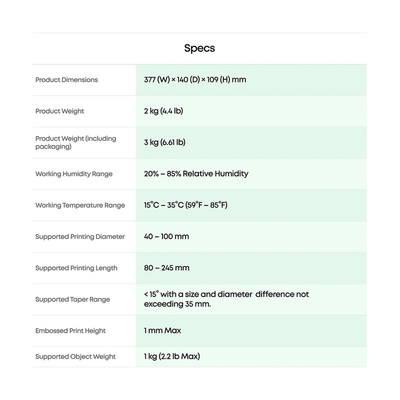 eufyMake Rotary Printing Attachment for E1 UV Printer DTF Bundles Eufymake 