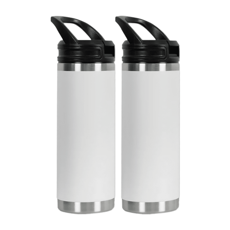 eufyMake Stainless Steel Skinny Tumblers – 2 Pack Swing Design 1