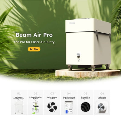 FLUX Beam Air PRO 3 Layer Universal Fume Extractor Swing Design 9