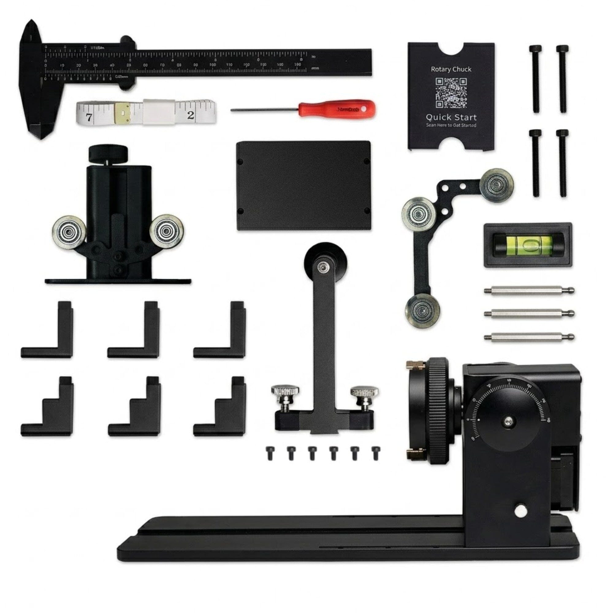FLUX Beambox II 4-in-1 Rotary Attachment Kit | Swing Design