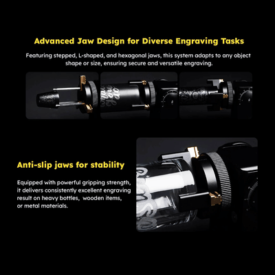 FLUX Beamo II 4-in-1 Rotary Attachment with Extension Riser Base Swing Design 9