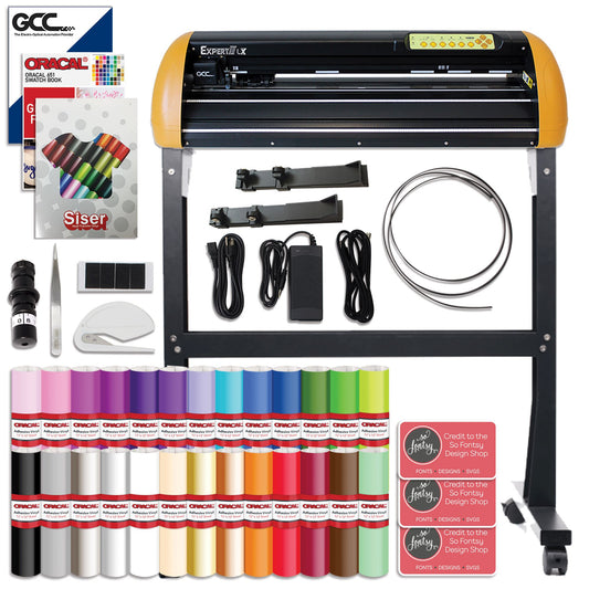 GCC Expert II 24" LX w/ Stand & Aligning System for Contour Cutting Bundle GCC Vinyl Cutter GCC 