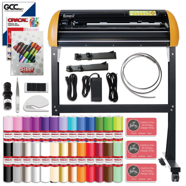 GCC Professional Expert II 24 Inch Wide Vinyl Cutter Bundle