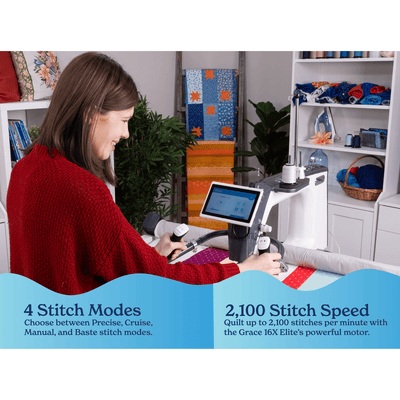 Grace 16X Elite Longarm Quilting Machine Swing Design 12