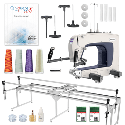 Grace 16X Longarm Bundle with Free Q-Zone Queen Quilting Frame Swing Design 1