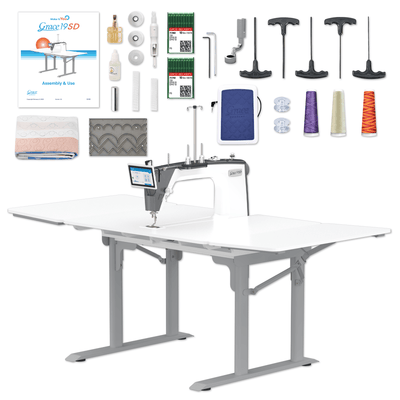 Grace 19SD Longarm Quilting Machine with Sit Down Table Swing Design 1