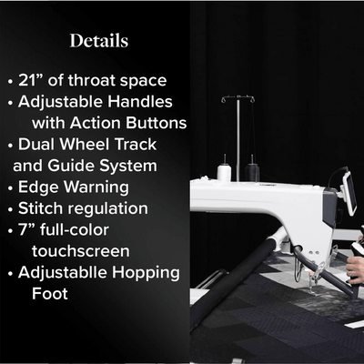 Grace 21X Elite Longarm Quilting Machine Swing Design 29