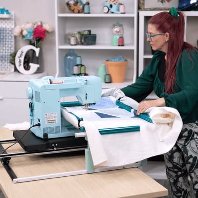 Grace Mini Quilter Universal Tabletop Fabric Frame Swing Design 3