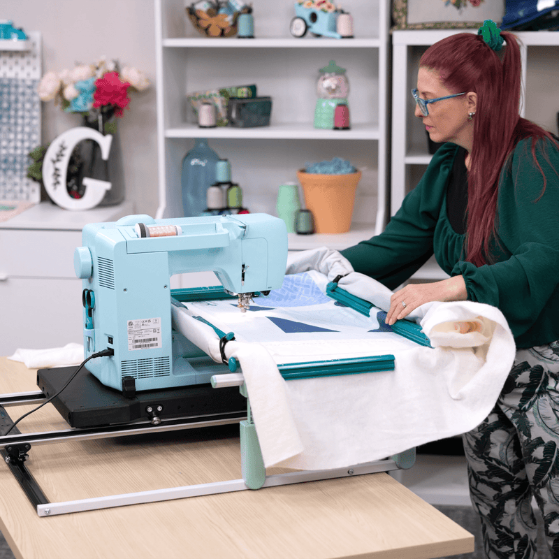 Grace Mini Quilter Universal Tabletop Fabric Frame Swing Design 3