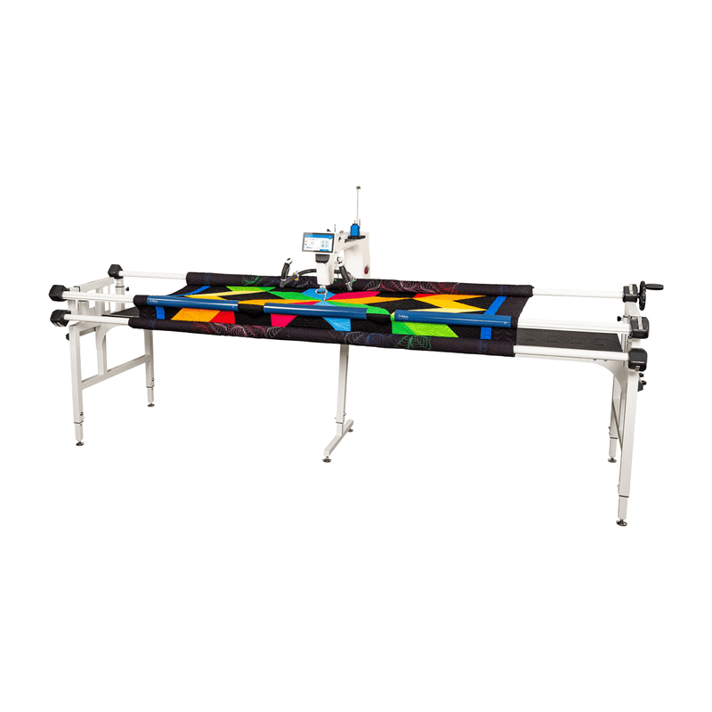 Grace Quilter's Evolution Elite Universal Rolling Frame - 3 Sizes 8 Foot Long Swing Design 1