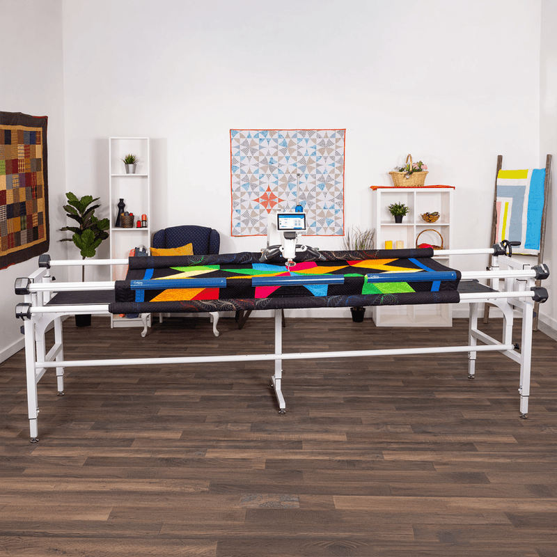 Grace Quilter's Evolution Elite Universal Rolling Frame - 3 Sizes 8 Foot Long Swing Design 3
