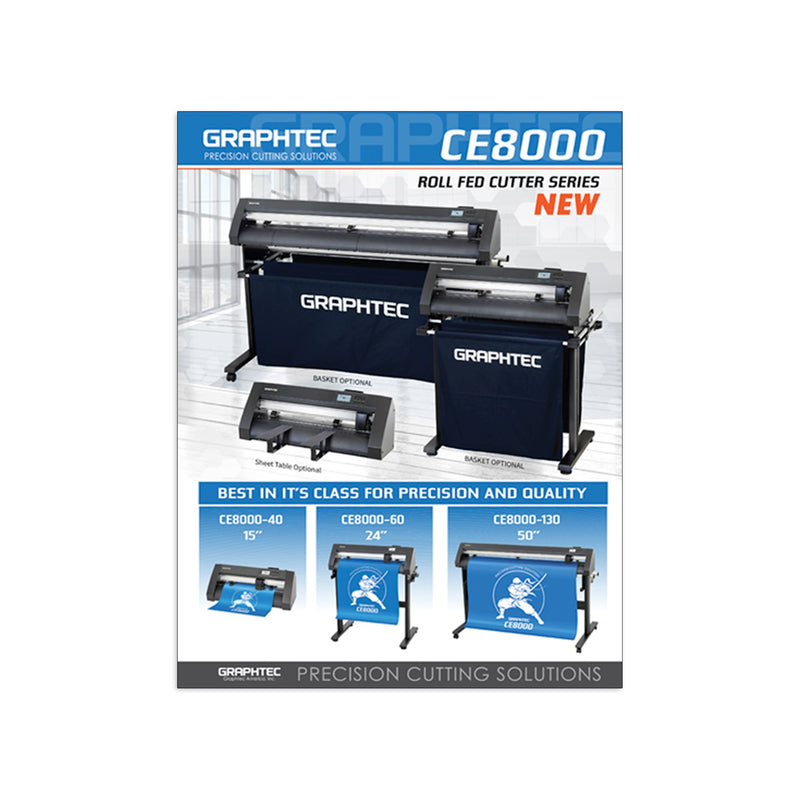 Graphtec CE8000-130 - 50in Vinyl Cutter w/ Vinyl Bundle, Software & 2 YR Warranty Graphtec Bundle Graphtec 