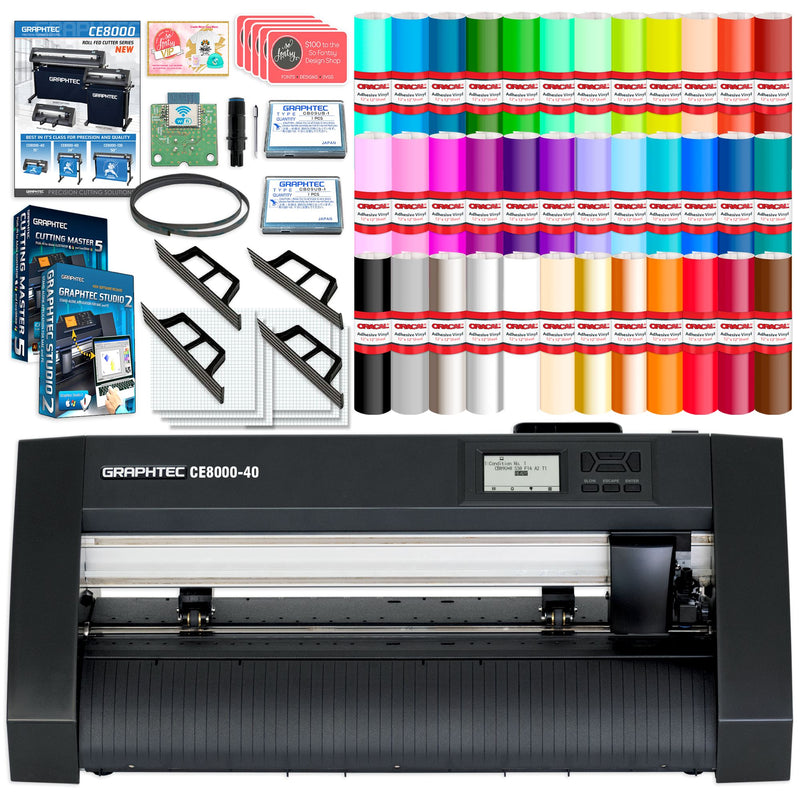 Graphtec CE8000-40 - 15in Vinyl Cutter w/ Sheet Feeder & Accessories Bundle Graphtec Bundle Graphtec WIFI ONLY 