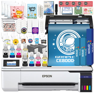 Graphtec CE8000-60 24&quot; Vinyl Cutter &amp; Epson F570 24in Sublimation Printer Bundle Graphtec Bundle Graphtec WIFI ONLY 
