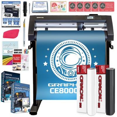 Graphtec CE8000-60 24in Vinyl Cutter with Professional Bundle &amp; Software Graphtec Bundle Graphtec Ethernet Only 